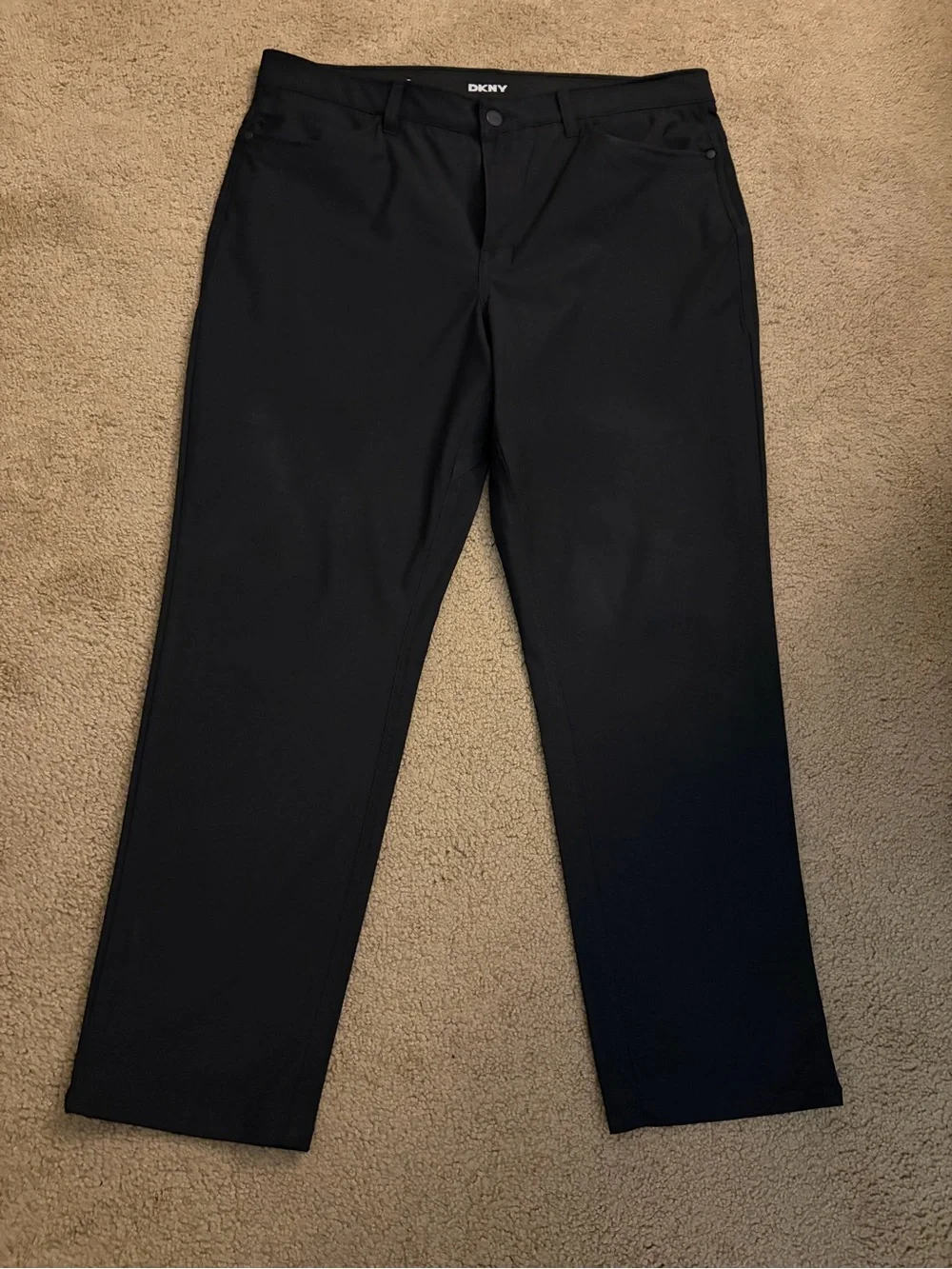 DKNY Men’s Black Straight Dress Pants